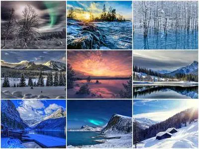 90 Winter Landscapes HD Wallpapers Set 3