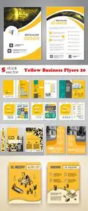 Vectors - Yellow Business Flyers 20