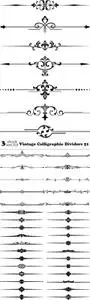 Vectors - Vintage Calligraphic Dividers 51