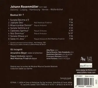 Amandine Beyer, Gli Incogniti - Johann Rosenmüller: Beatus Vir? Motets & Sonates (2010)
