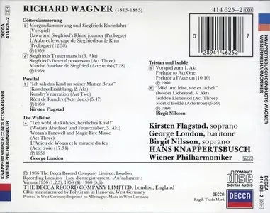 Wagner : Knappertsbusch - Knappertsbusch conducts Wagner - Flagstad, Nilsson, London - Vienna Phil (1958-60)[Decca CD]