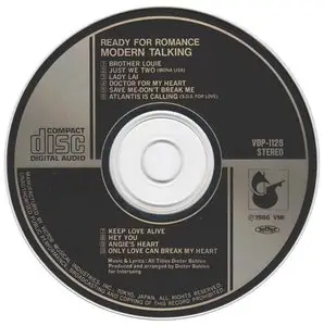 Modern Talking - Ready For Romance (1986) [Japan 1st Press, VDP-1128]
