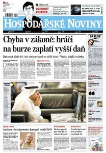 Hospodarske noviny (CZ Tages- und Wirtschaftszeitung) from 1. 12. 2009