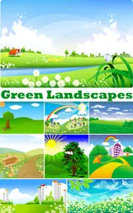 Green Landscapes Vector