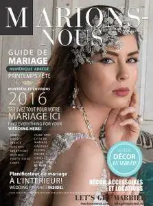 Marions-Nous - Vol.XLI-N Printemps-Été 2016