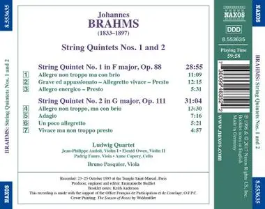 Ludwig Quartet - Johannes Brahms: String Quintets Nos. 1 and 2 (2017)