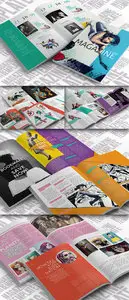 Indesign Magazine Template 24 Pages A4