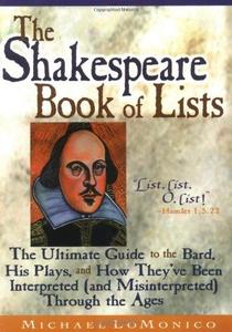 Shakespeare Book of Lists