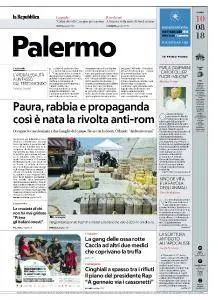 la Repubblica Palermo - 10 Agosto 2018