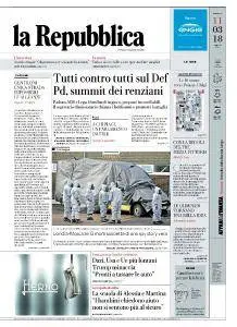 la Repubblica - 11 Marzo 2018