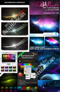 GraphicRiver Colorful Abstract Backgrounds Pack 4