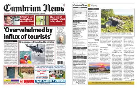 Cambrian News Arfon & Dwyfor – 14 August 2020