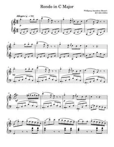 Rondo in c major - Wolfgang Amadeus Mozart (Piano Solo)
