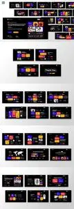 Black Modern Colorful Company Profile | 004 K49T5XW