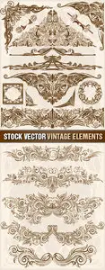 Stock Vector - Vintage Elements