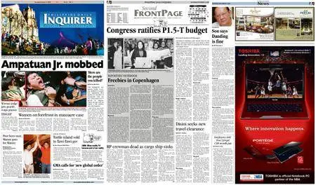 Philippine Daily Inquirer – December 19, 2009