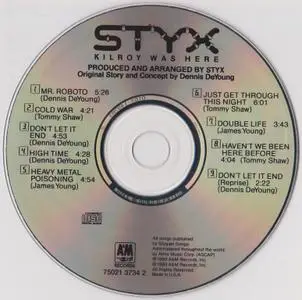 Styx - Kilroy Was Here (1983) {1990, Reissue} Re-Up