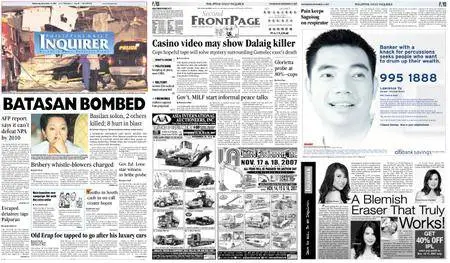 Philippine Daily Inquirer – November 14, 2007