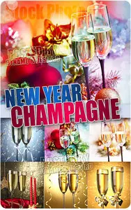 New Year Champagne - UHQ Stock Photo