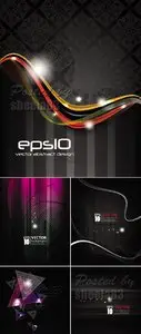 Dark Abstract Backgrounds Vector