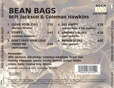 Milt Jackson & Coleman Hawkins - Bean Bags (1959) {1998 Koch Jazz}