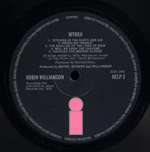 Robin Williamson - Myrrh (Island 1972) 24-bit/96kHz Vinyl Rip