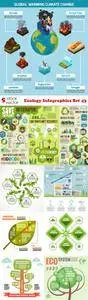 Vectors - Ecology Infographics Set 43