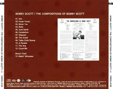 Bobby Scott - The Compositions Of Bobby Scott (1955) {2014 Japan Bethlehem Album Collection 1000 CDSOL-6126}