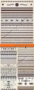 Borders vintage vector
