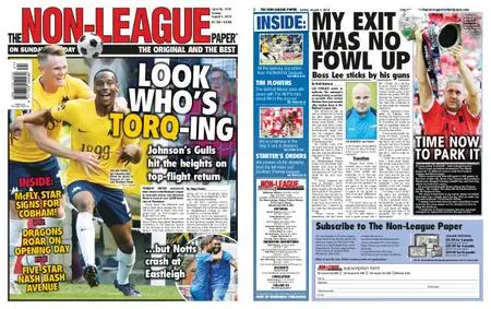 The Non-league Football Paper – August 04, 2019