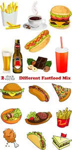 Vectors - Different Fastfood Mix
