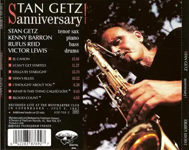 Stan Getz - Anniversary (1987) {EmArcy ‎838 769-2 rel 1989}