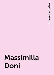 «Massimilla Doni» by Honoré de Balzac