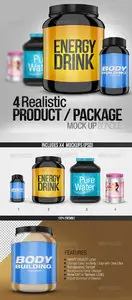 GraphicRiver 4 Realistic Product/Package Mock up Pack