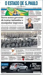 Jornal O Estado de SP em PDF, Sexta, 20 de Agosto de 2010