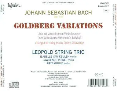 Leopold String Trio - J.S. Bach: Goldberg Variations (2011)