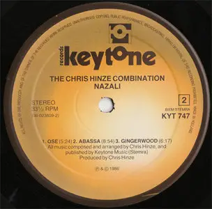 Chris Hinze Combination, The - Nazali (Keytone KYT 747) (NL 1986) (Vinyl 24-96 & 16-44.1)