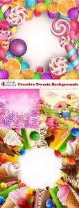 Vectors - Creative Sweets Backgrounds