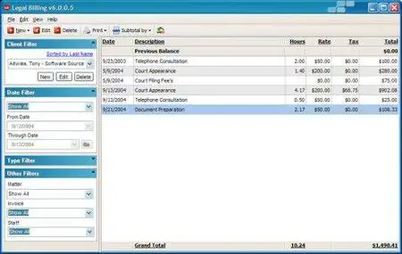 Legal Billing 6.0.5.5