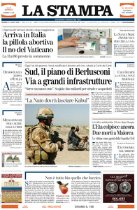 La Stampa 31 Luglio 2009