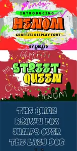 EE - Henom Graffiti Display Font FMAY5R9