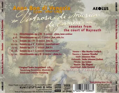 Umbach & Consorten - Anna Bon di Venezia: Virtuosa di musica di camera (2003)