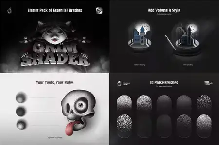 Grim Shader Brushes for Clip Studio