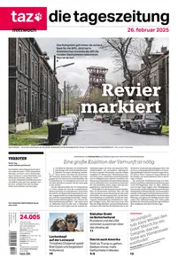 taz die tageszeitung  - 26 Februar 2025