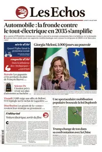 Les Echos du Lundi 21 Juillet 2025