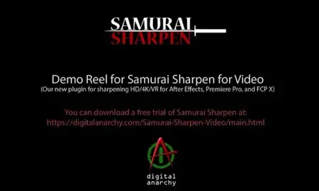 Digital Anarchy Samurai Sharpen Video v1.3.2