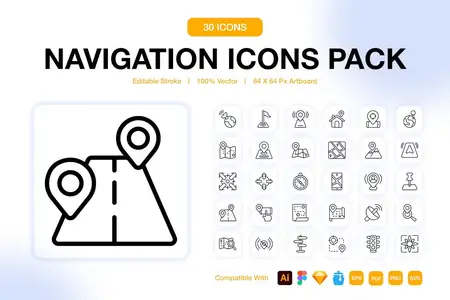 EE - Navigation Outline Icons 7P66J77