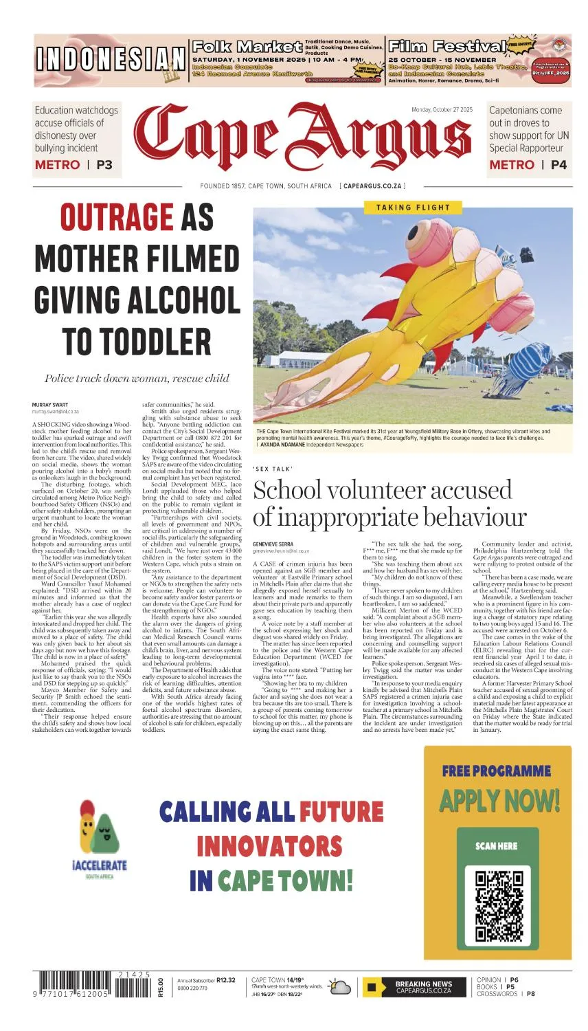 Cape Argus - 27 October 2025