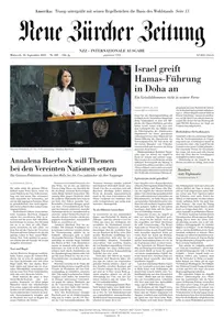 Neue Zurcher Zeitung International - 10 September 2025