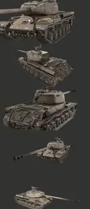 Soviet WW2 Tank IS2 - 3D Model